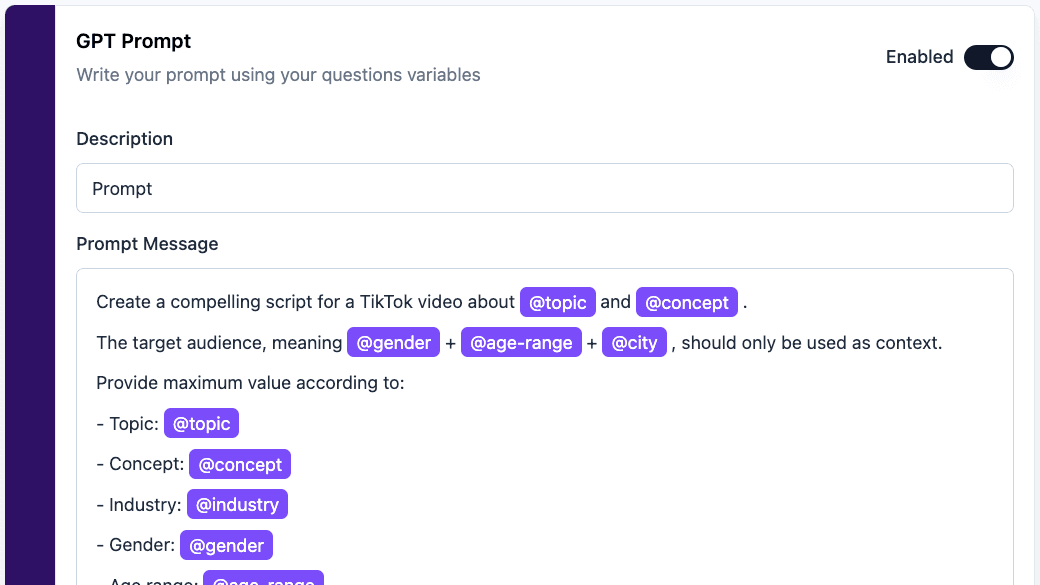 TikTok Video Script